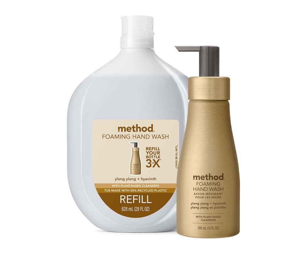 foaming hand wash starter set - ylang ylang + hyacinth. 38 fl oz